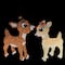 Lighted Rudolph & Clarice Outdoor Christmas Décor Set